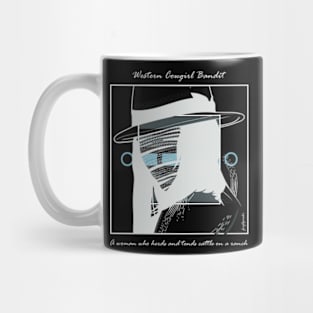 Western Cowgirl Bandit version 5 Mug